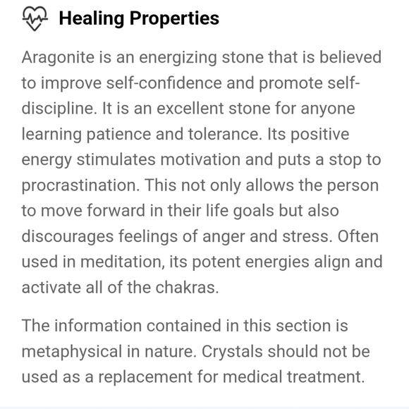 Aragonite tower 2 inches tall - Picture 3 of 3